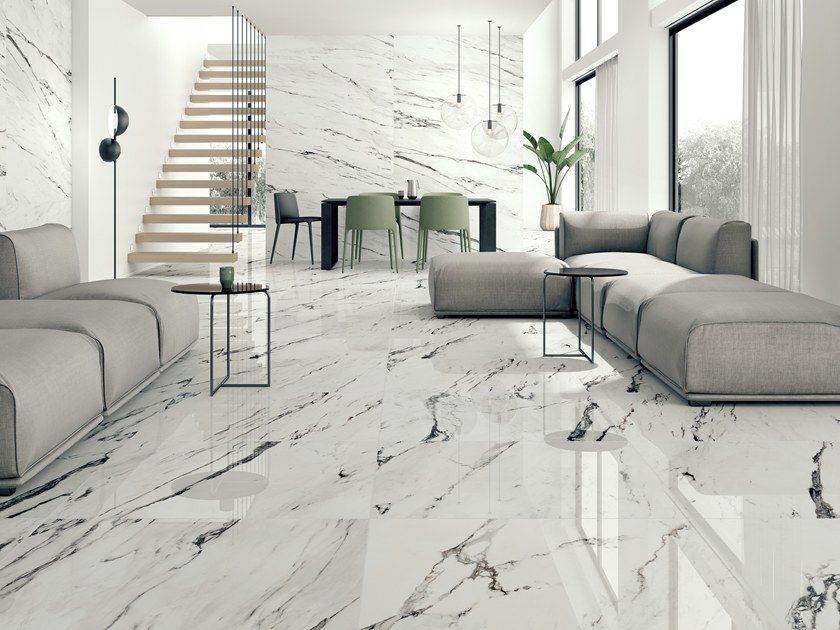marble flooring in furnished room
