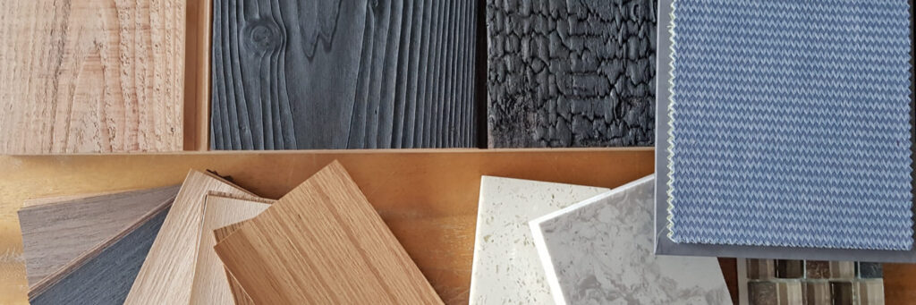 Beautiful flooring samples in different designs